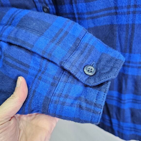 Vineyard Vines Blue Plaid Lined Flannel Jacket Size Large - Picture 5 of 8